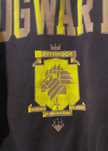 Kahverengi HOGWARTS Baskılı Sweatshirt - Görsel 4