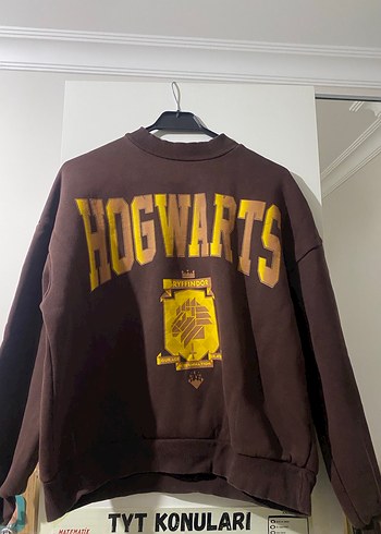 Kahverengi HOGWARTS Baskılı Sweatshirt - Görsel 2