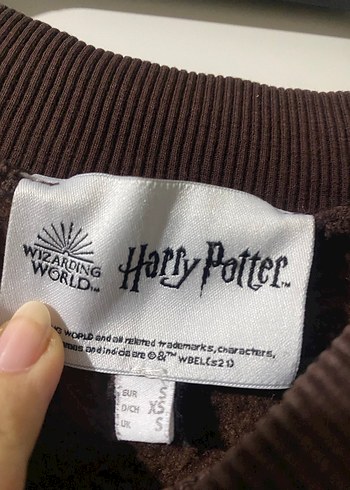 Kahverengi HOGWARTS Baskılı Sweatshirt - Görsel 3