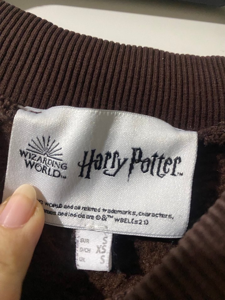 Kahverengi HOGWARTS Baskılı Sweatshirt - Görsel 3