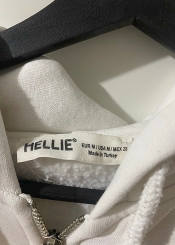 Kadın Beyaz Fermuarlı Sweatshirt - Görsel 4