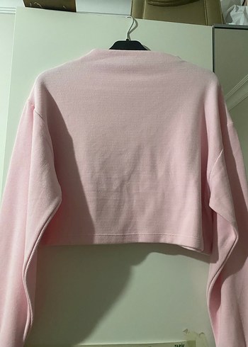 Pembe Oversize Kadın Sweatshirt - Görsel 3