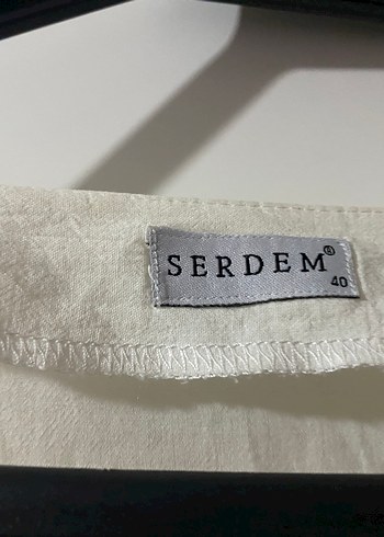 Nakışlı V Yakalı Beyaz Bohem Kadın Bluz - Görsel 4