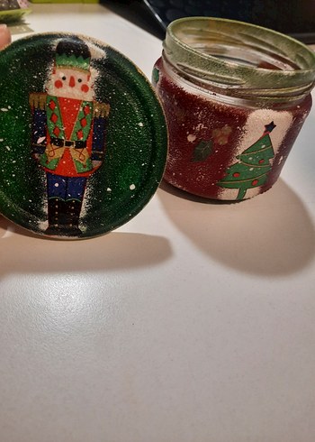 Renkli Kurşun Asker Desenli Mumluk - Görsel 2