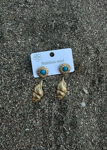 Accessorize Turkuaz Boncuklu Vintage Kadın Küpe