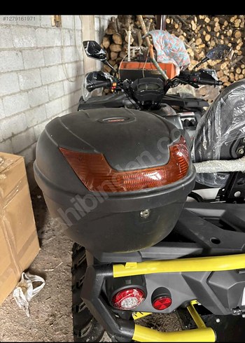 Gri Zincir Detaylı Biker Motosiklet çantası - Görsel 3