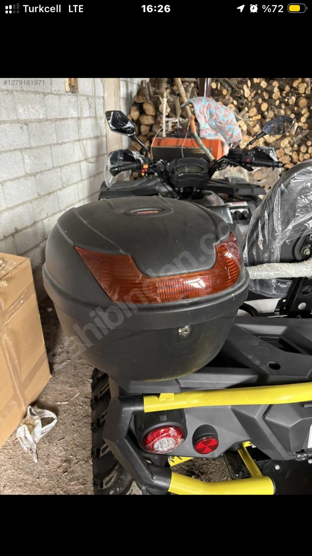 Gri Zincir Detaylı Biker Motosiklet çantası - Görsel 3