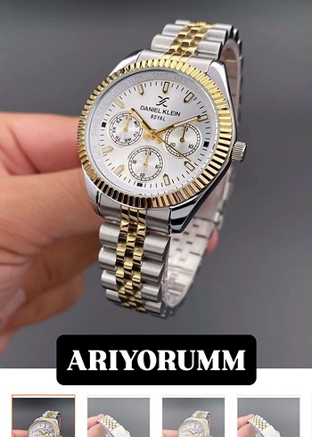 Daniel Klein Royal Altın Renk Kadın Saat