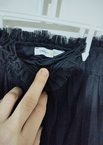 4 Yaş Beden Siyah Fırfırlı Gotik Kız Etek