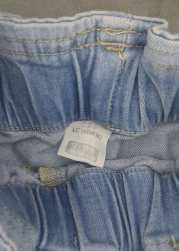 Fırfırlı Mavi Denim Kız Şortu - Görsel 2