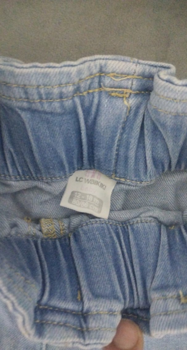 Fırfırlı Mavi Denim Kız Şortu - Görsel 2