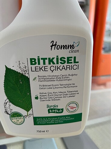  Beden Bitkisel leke çıkarıcı