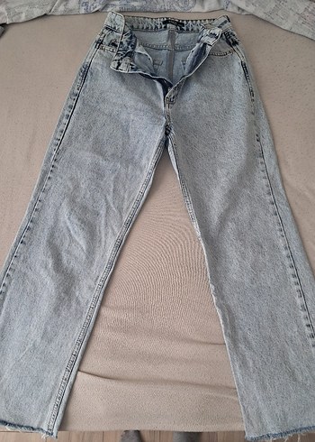 Kadın  Denim düz Kesim Jean - Görsel 2