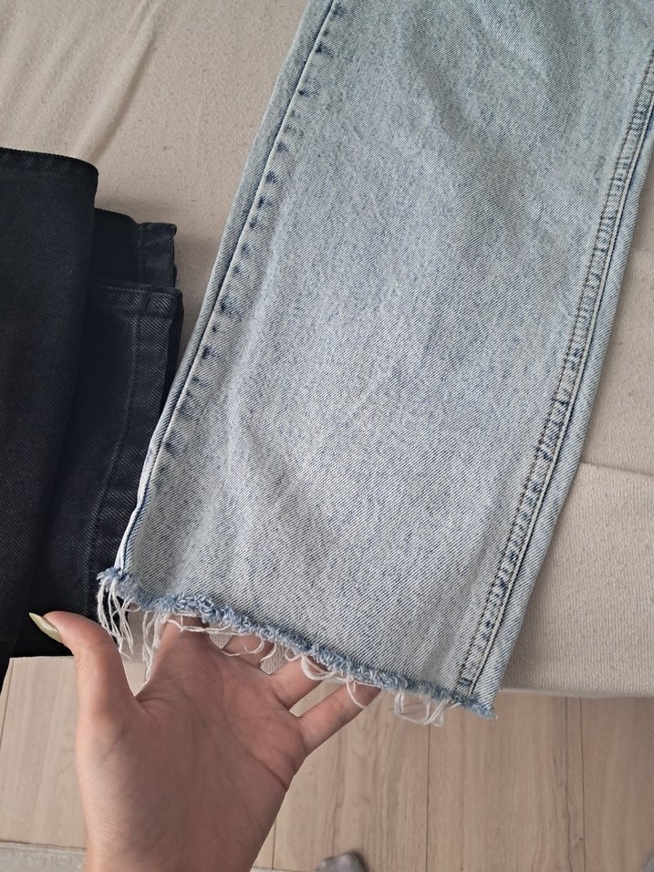 Kadın  Denim düz Kesim Jean - Görsel 3