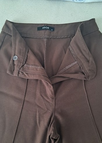 Kahverengi Kadın Kumaş Pantolon - Görsel 2