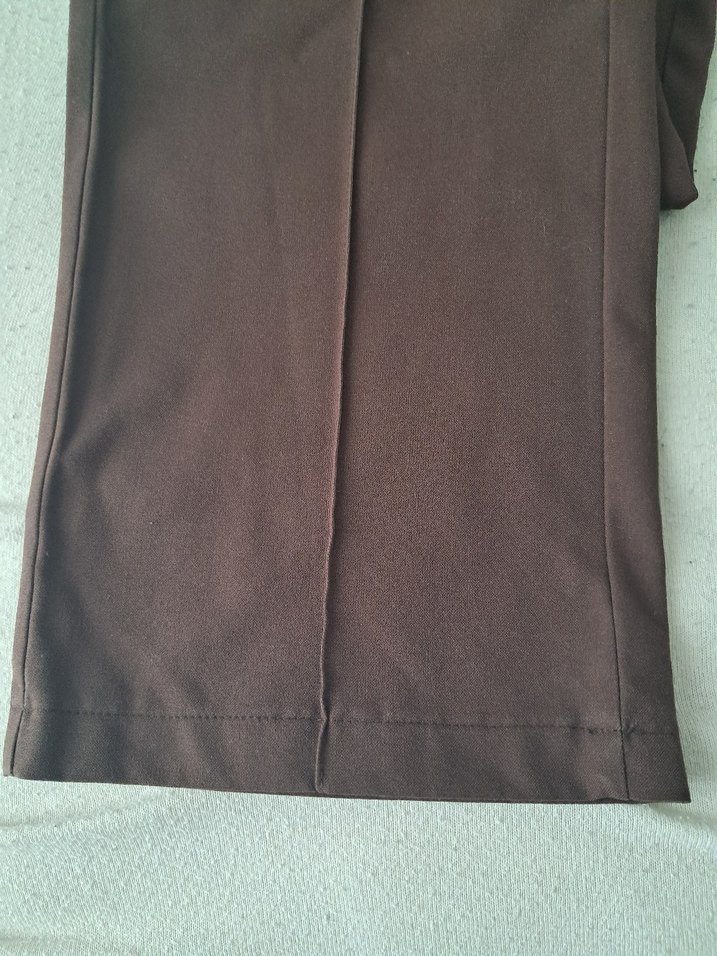 Kahverengi Kadın Kumaş Pantolon - Görsel 3