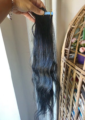 20 adet (1 paket) bant kaynak gerçek saç - Görsel 3