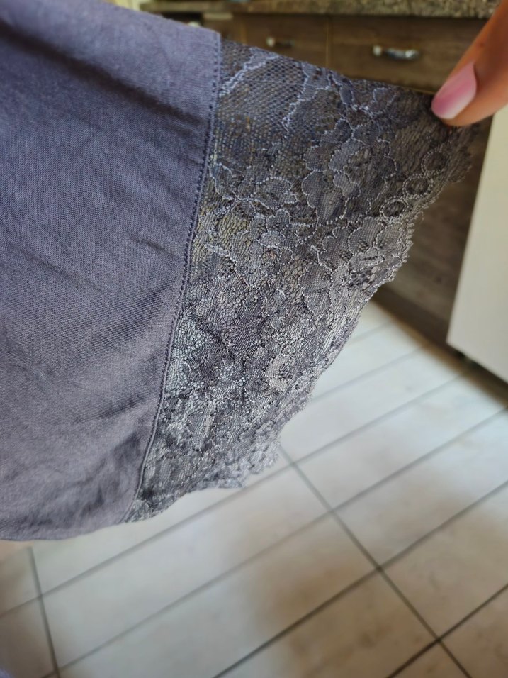 Hm dantel detaylı sabahlık - Görsel 2