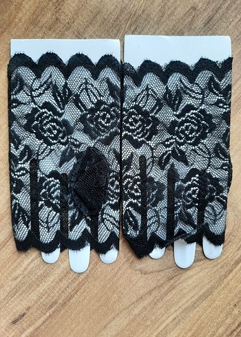 İthal siyah dantel eldiven - Görsel 2