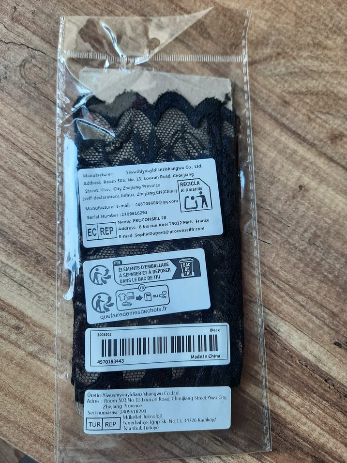 İthal siyah dantel eldiven - Görsel 3