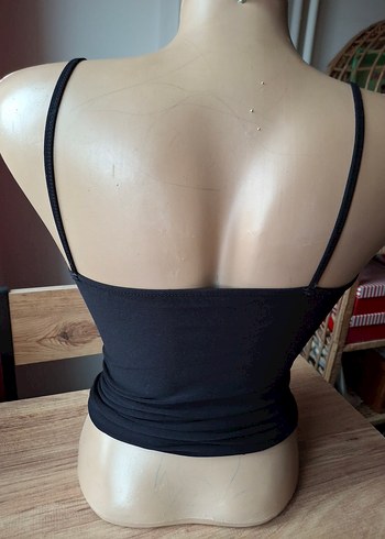 Siyah İnce Askılı Atlet - Görsel 2