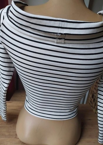 Trendyol çizgili crop - Görsel 4