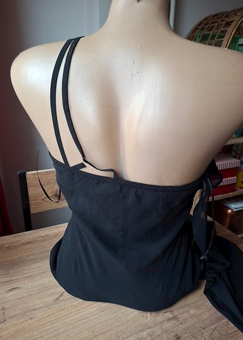 Saygın siyah yaka detaylı abiye elbise - Görsel 6