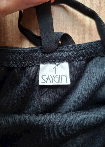 Saygın siyah yaka detaylı abiye elbise - Görsel 3