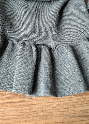 Vanilin triko elbise - Görsel 6