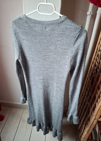 Vanilin triko elbise - Görsel 2