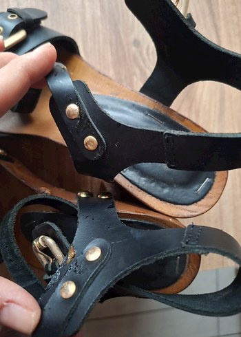 Hotiç siyah zımbalı ayakkabı - Görsel 7