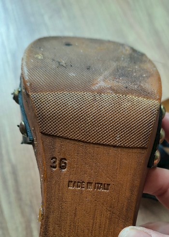 Hotiç siyah zımbalı ayakkabı - Görsel 5