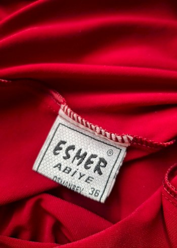 Esmer abiye boyundan bağlı elbise - Görsel 6