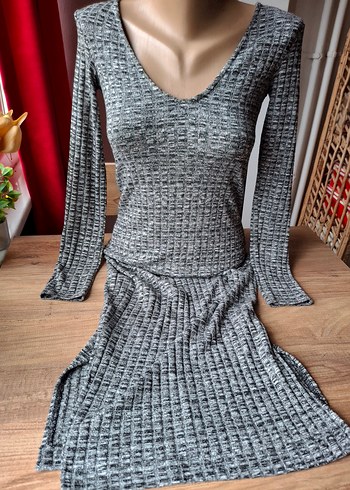 Bershka Triko Elbise - Görsel 6