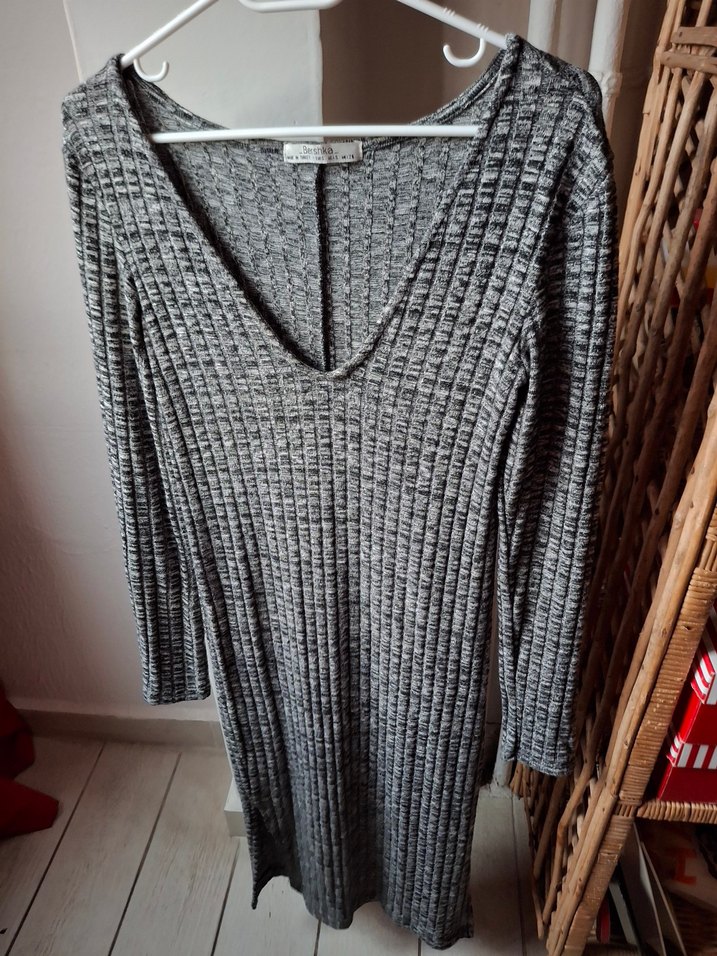 Bershka Triko Elbise - Görsel 4