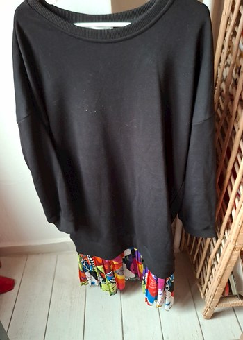 Popart Salaş Kadın Sweat Elbise - Görsel 8