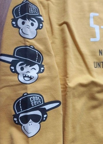 Lcw Sarı Baskılı Sweatshirt - Görsel 5