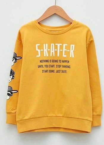 Lcw Sarı Baskılı Sweatshirt - Görsel 6