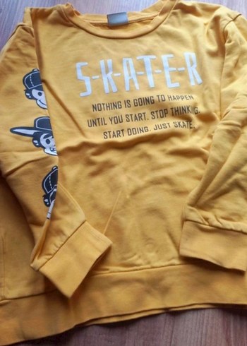 Lcw Sarı Baskılı Sweatshirt - Görsel 2