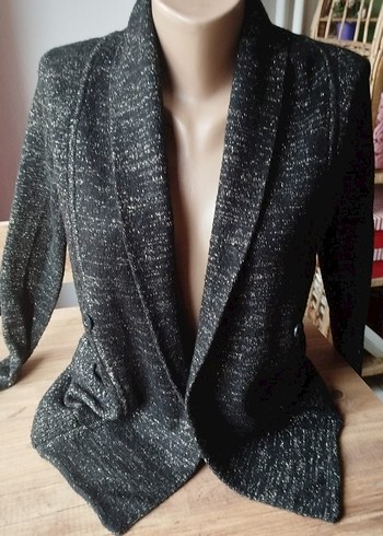 Simli kuşaklı triko hırka - Görsel 6