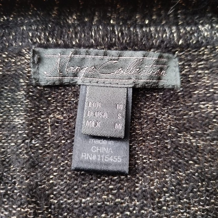 Simli kuşaklı triko hırka - Görsel 5