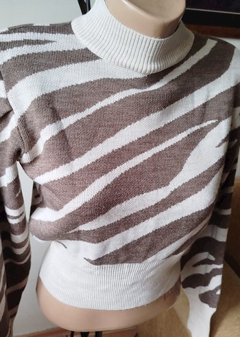 Trendyol Zebra Desenli Kazak - Görsel 6