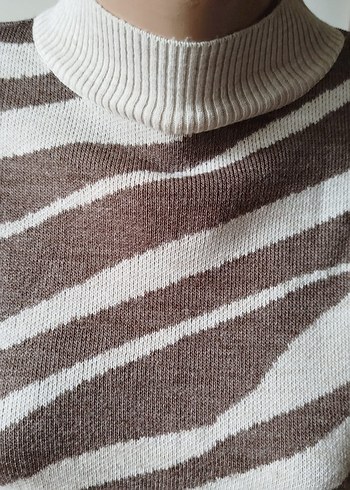 Trendyol Zebra Desenli Kazak - Görsel 5