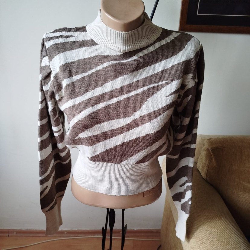 Trendyol Zebra Desenli Kazak - Görsel 2