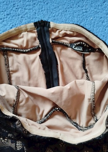 Kikiriki Dantel Straplez Elbise - Görsel 4