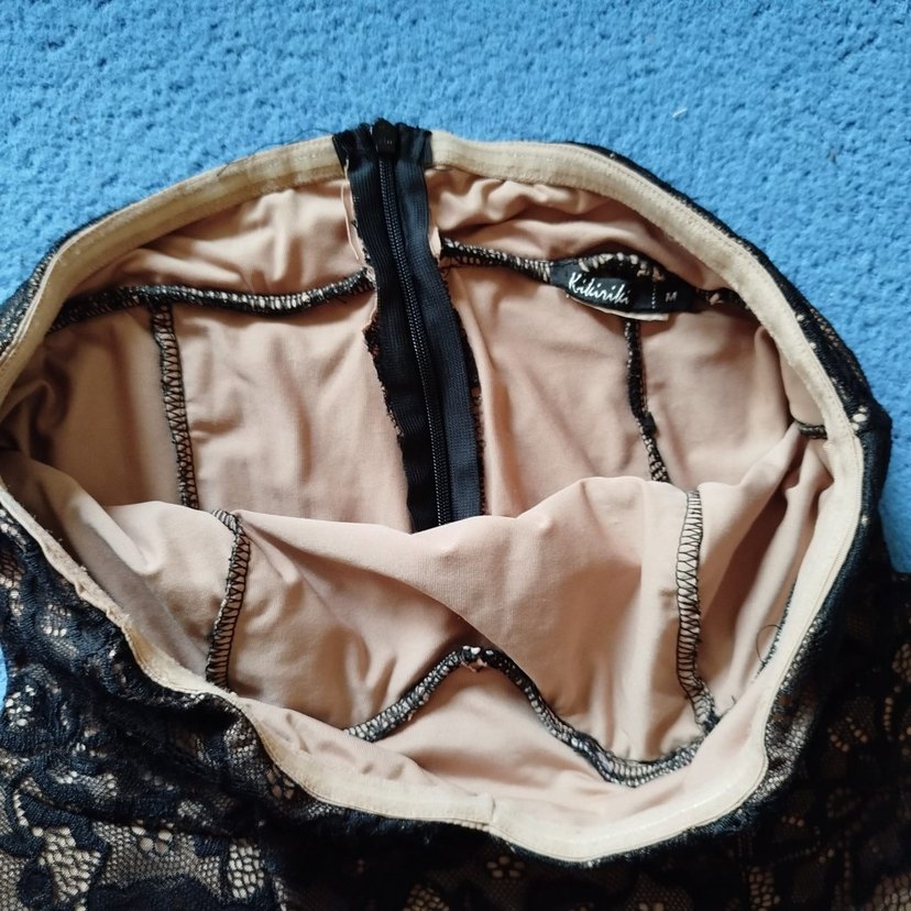 Kikiriki Dantel Straplez Elbise - Görsel 4