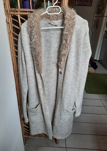 Lcw tüylü uzun hırka - Görsel 5