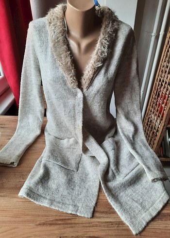 Lcw tüylü uzun hırka - Görsel 4