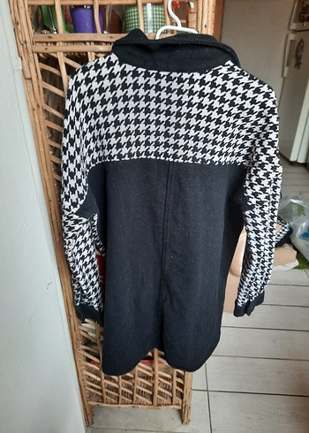 Siyah beyaz kalın vintage gömlek - Görsel 3