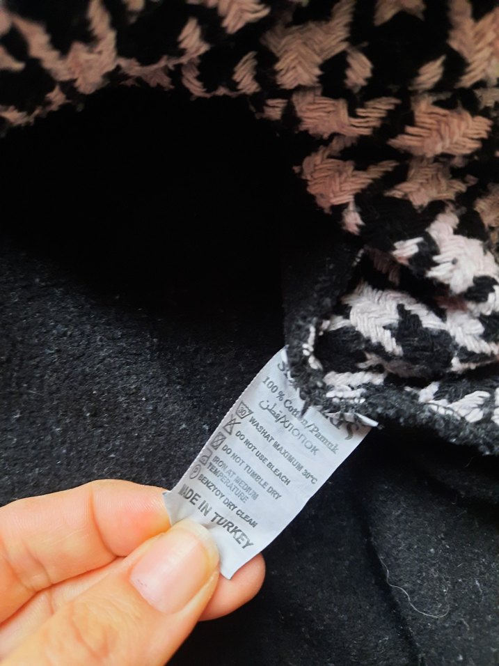 Siyah beyaz kalın vintage gömlek - Görsel 4